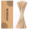 HOSSIAN 60 Pezzi Bastoncini Lunghi in Fibra per diffusori 30cm x 3.0mm, midollini per diffusori, Bastoncini per diffusore camomilla per casa ufficio hotel spa olio essenziale