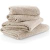 Möve Superwuschel - Set di 2 Asciugamani da Doccia 80 x 150 cm e 2 Asciugamani 50 x 100 cm, Made in Germany, 100% Cotone, Colore: Cashmere