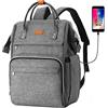 RJEU S41 Zaino Donna, S41-grigio, Fits 15.6inch Laptop