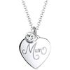 Elli Collana da Donna con Pendente a Cuore, in Argento con Cristalli