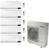 Samsung Climatizzatore Condizionatore Samsung CEBU R32 Wifi Penta Split Inverter 9000 + 9000 + 9000 + 9000 + 12000 BTU con U.E. AJ100TXJ