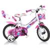 DINO BIKES Bici per Bambini 2-4 Anni Bicicletta 12 Pollici Fairy