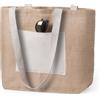 Shopper personalizzate in juta e cotone Farus 48x35x15 cm personalizzate o neutre