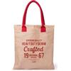 Shopper personalizzate in juta e cotone Kalkut 38x41 cm personalizzate o neutre