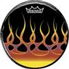 REMO PELLE GRAPHIC CUSTOM 22 SPREADING FLAMES