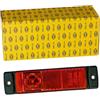 HELLA 2TM 008 645-951 Luci d'ingombro, LED, 24V, Montaggio, esterno/Raccordo a vite, colore diffusore luce rosso, colore luce LED rosso, Cavo 500mm, posteriore