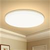 Yafido LED Plafoniera 48W Ultra magro UFO Pannello LED Rotondo Bianco Caldo 3000K 4320LM Lampada da Soffitto per Soggiorno Camera da letto Bagno Cucina Corridoio e Balcone Ø30cm