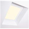 Bloc Blinds for Roof Window per Finestra Velux Tetto, Telaio in Alluminio Bianco, Crema, C01