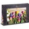 Ulmer Puzzleschmiede - Puzzle Fiori di primavera - puzzle 1000 pezzi - tulipani colorati e fiori primaverili