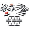 Aqua Control KITG001 - Set di Accessori per Tutti i Tipi di irrigazione a Goccia, 16 mm, Colore: Nero