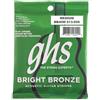 GHS Strings BRIGHT BRONZE BB40M ACOUSTIC GUITAR Corde per Chitarra Acustica - 80/20 Bronze - Medium: 013-056