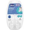 CHICCO TETTARELLA PERFECT 5 4M IN SILICONE 3 FORI 2 PEZZI