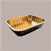 CONTITAL Contenitore Alluminio Oro Nero 4 Porzioni Eclipse per Microonde 236x185H49mm AS221530 50 pezzi