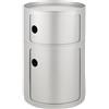 KARTELL comodino tondo COMPONIBILI SILVER - 4932-SI