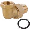 Bocchettone in Ottone Giallo | Curvo con O-Ring | MF | Diam. 3/4