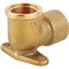 Gomito in Ottone Giallo Flangiato a 90° | FF | Diam. 1/2