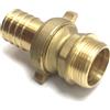 Raccordo Portagomma in Ottone 3 Pezzi Maschio Diam. 30 x 1