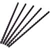 Q-Connect Dorsi a spirale in PVC per rilegatura Q-Connect A4 - 21 anelli 6 mm - fino a 25 ff nero - conf. 100 pz - KF24016