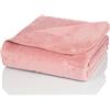 Glart Morbida Coperta in Rosa Antico 150x200 cm per Divano, Coperta in Lana Morbida Come Copriletto, Senza Maniche, Rosa