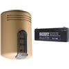 Venitem sirena Bronzo/Fume Anti Schiuma 12V + Batteria - DOGE LS 20.202.154