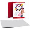 Cartelline portadocumenti personalizzate A5 stampa solo fronte 100 pezzi 300 g. carta naturale crema