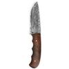 Perkin Coltello da Caccia con Fodero in Pelle Damasco Lama in Acciaio Coltello bushcraft