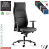 Elleci Office Trilogy Direzionale syncro multiblock braccioli regolabili base in alluminio rivestimento tessuto MADRID class 1 IM