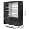 Frigo Murale Frutta, Verdura, Salumi, Bibite e Latticini Chioggia, Porte Scorrevoli, -1°C/+5°C, Profondità 75 cm - Personalizzabile - Frigo Murale Salumi, Bibite e Latticini Chioggia, Porte Scorrevoli, Larghezza 100 cm