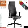 Elleci Office Trilogy poltrona direzionale syncro multiblock braccioli regolabili in altezza base in nylon TESSUTO KING FLEX class 1 IM