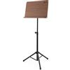 Theodore T-OMS-1 Leggio per spartiti musicali - Leggio per orchestra con tavola in legno, tavola per spartiti in legno con base a treppiede