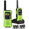 Retevis RT649P IP67 Walkie Talkie Impermeabile, Galleggianti Ricaricabili, Licenza-Libera PMR446, 16CH, Allarme SOS, a Lungo Raggio Walkie Talkie per Adulti Surf Kayak Pesca Caccia Temporale (2 Pz)