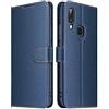 ELESNOW Cover per Samsung Galaxy A20e, Flip Wallet Case Custodia in Pelle PU Premium, Slot per Schede, con Magnetica a Scatto per Samsung Galaxy A20e (Blu)