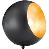 RL LIVE YOUR LIGHT Reality Leuchten a + + to e, lampada da tavolo, Metallo, E14, Metallo, schwarz matt/goldfarbig, 14 x 15 x 15 cm, E14