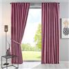 Gardinenbox Milano 20357 - Tenda oscurante in velluto, con passante per cordoncino, accorciabile, 2 pezzi, altezza x larghezza 280 x 135 cm, colore: rosa antico
