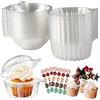 Surflyee 50 Pezzi Scatola per Cupcake, Scatole per Torta