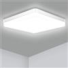 Ouyulong Plafoniera LED Soffitto, Plafoniere da Soffitto 36W, Lampada da Soffitto 4350LM 4000K, Plafoniera Camera da Letto Rotonda Bianco Naturale Ø23cm per Bagno Soggiorno Cucina Ufficio Balcone