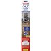 tesa Insect Stop FALT Zanzariera - Con telaio pieghevole in alluminio per porte - Con telaio telescopico regolabile - Bianco - 80 cm x 170 cm a 100x cm x 220 cm