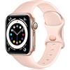 Epova Cinturino in Silicone Compatibile con Apple Watch 40mm 38mm 41mm 42mm, Cinturini di Ricambio per iWatch SE Series 10 9 8 7 6 5 4 3 2 1, Rosa Sabbia, Piccolo