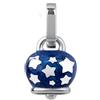 Chantecler Ciondolo Campanella piccola Double Face in smalto blu