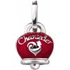 Chantecler Ciondolo Campanella media corno smalto rosso