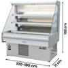 Frigo Murale Salumi, Bibite E Latticini Mantova Self Service +4°C/+8°C Profondità 76 cm Personalizzabile - Frigo Murale Salumi, Bibite E Latticini Mantova 100 cm
