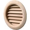 La Ventilazione LGRS100F Griglia di Ventilazione tonda in legno faggio, da incasso. Diametro 110 mm