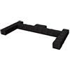Pigro Felice 921989-MBLACK Modul'Air Luxury Inflatable Double Top Backrest Piscina Galleggianti, Nero Opaco