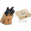 Zwilling Twin Pollux Set di Coltelli con Ceppo 7Pezzi, Rame, bambù, 7 Pezzi & Specials Set Di Posate Da Bistecca, Acciaio Inossidabile, 12 Pezzi