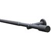 Gardinia Set con Bastone per Tende Elba Cilindro 1 Binario Ø 16/19 mm Grigio Pietra, 190-340 cm