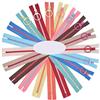 byou Cerniere Lampo,Chiusure Lampo 10 pezzi Colorata Resina Cerniere con Corda Cerniera per Borse Cuscini Borsa Giubbotti Giacconi Jeans Cucito Sarto Porta Abiti 40cm