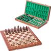 SQUARE GAME SQUARE - Scacchi da torneo in legno n. 4 Mogano - Scacchiera e pezzi da scacchi appesantiti - Stauton 4