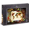 Ulmer Puzzleschmiede - Puzzle Taste the World - Mappa del mondo di spezie colorate, pepe e sale - fotografia alimentare originale