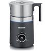 SEVERIN Montalatte Elettrico a Induzione, 700 ml, 500W, 3 programmi, Temperatura Regolabile, Funzione Cioccolata Calda, Anello Led, Contenitore Inox Lavabile, 18,5 x 15,8 x 27,5 cm, Nero - SM 3586