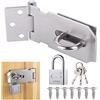 Fentar Lucchetto con Chiusura a Viti, Chiusura Hasp in Acciaio Inox, Chiusura con Chiave per Porta di Giardino, Lucchetto non deforma per Camera da Letto, Armadio, Cassetto
